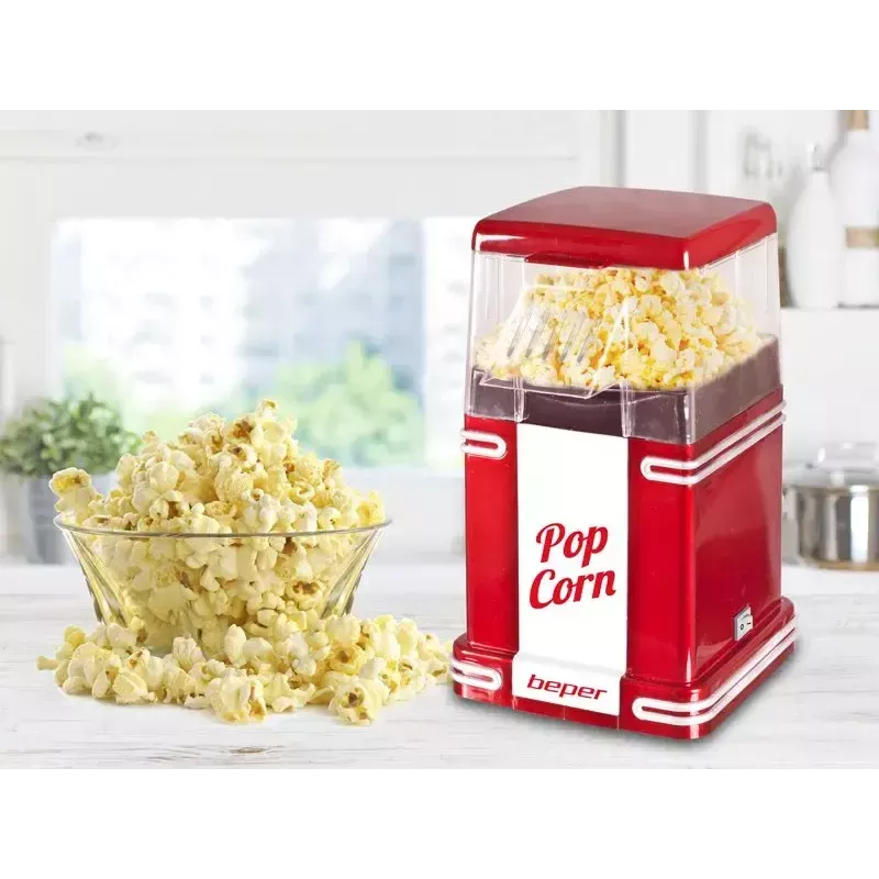 Maszyna do popcornu Beper 90.590Y Czerwono-biała 1200W 3min