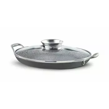 Patelnia owalna Pensofal Invictum Professional 36 cm z 2 uchwytami i szklaną pokrywką