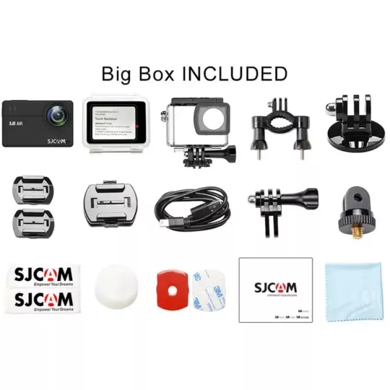 Kamera sportowa SJCam SJ8 AIR 4K 30 kl./s z Wi‑Fi (SJ8AIR-BK)