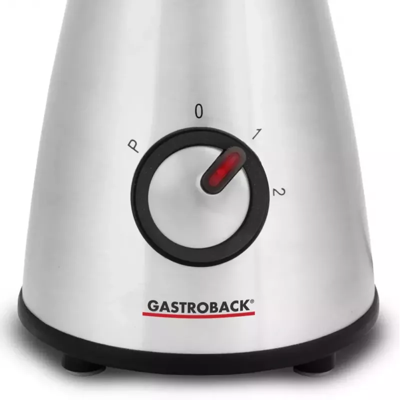 Blender stołowy Gastroback Design Mini Czarny Srebrny