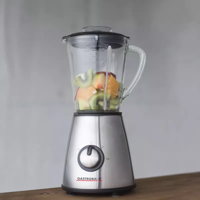 Blender stołowy Gastroback Design Mini Czarny Srebrny