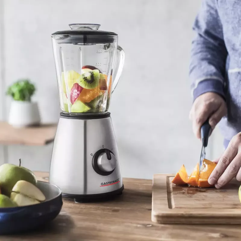 Blender stołowy Gastroback Design Mini Czarny Srebrny