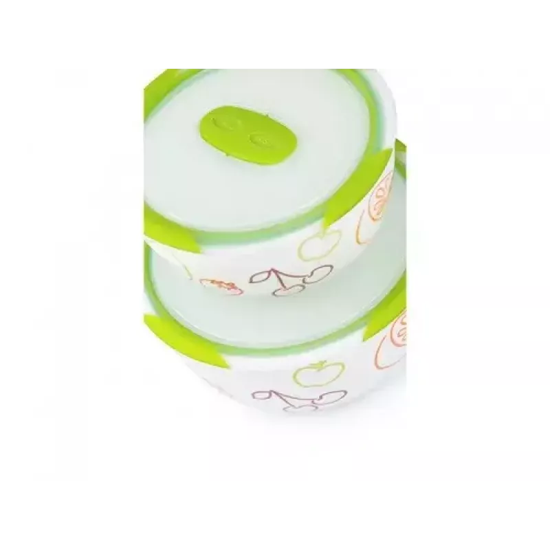 Salaterka OURSSON BS4781RC/GA Okrągła Ceramiczna Wielokolorowa 2 szt.