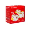 Zestaw misek OURSSON BS2981RC/OR 1,7 l okrągłe ceramiczne pomarańczowo-białe 3 szt.