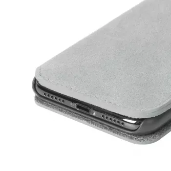 Etui z klapką Krusell Broby 4 Card SlimWallet do iPhone X/XS Szary