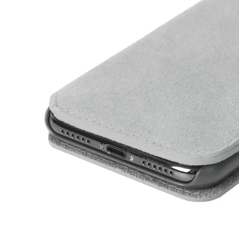 Etui z klapką Krusell Broby 4 Card SlimWallet do iPhone X/XS Szary