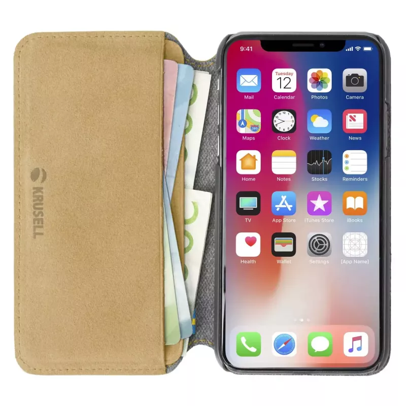 Etui z klapką Krusell Broby 4 Card SlimWallet do iPhone X/XS