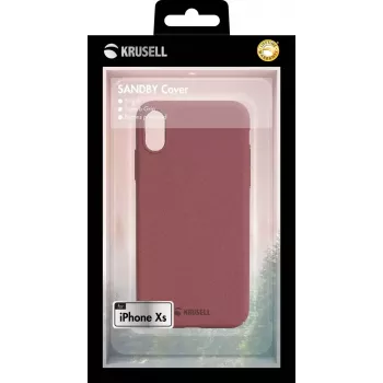 Etui portfelowe Krusell Sandby iPhone X/XS Burgund