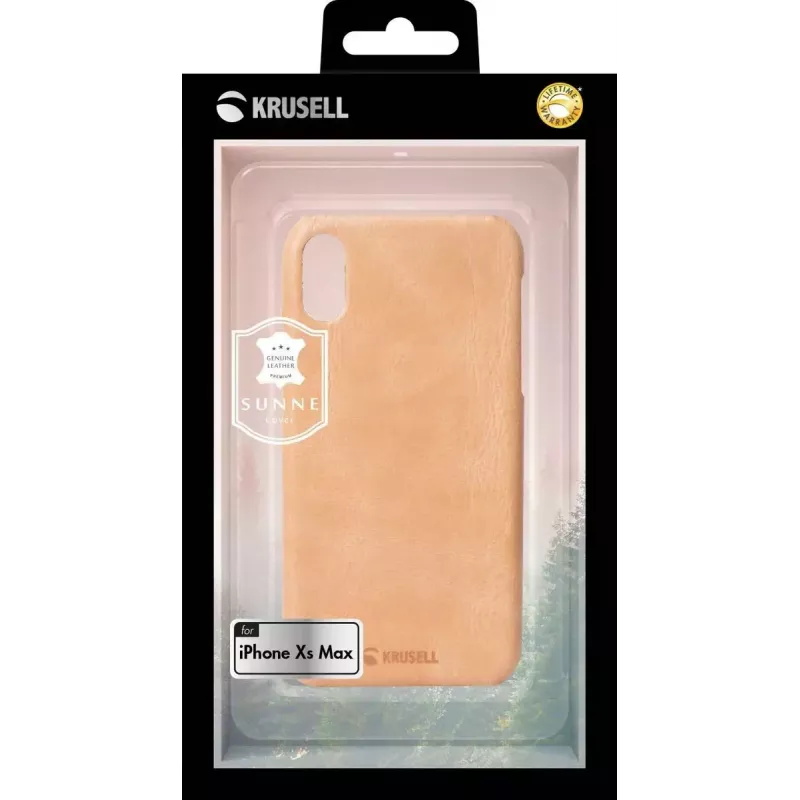 Cover Krusell Sunne iPhone XS Max 16.5 cm Beżowy