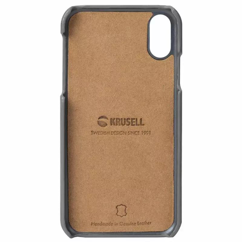 Etui ochronne Krusell Sunne do Apple iPhone XS Max — vintage Czarny