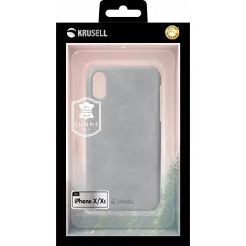 Etui ochronne Krusell Sunne do Apple iPhone XS w kolorze vintage szary