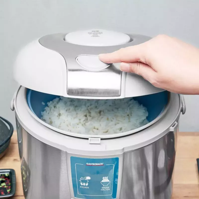 Garnek do ryżu Gastroback Design Pro 5L 700W srebrno-biały
