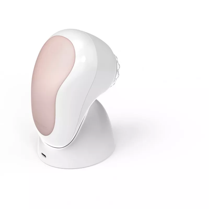 HoMedics FAC-600-EU szczoteczka do oczyszczania twarzy Pulsacja Różowe złoto, Biała Zasilana bateriami