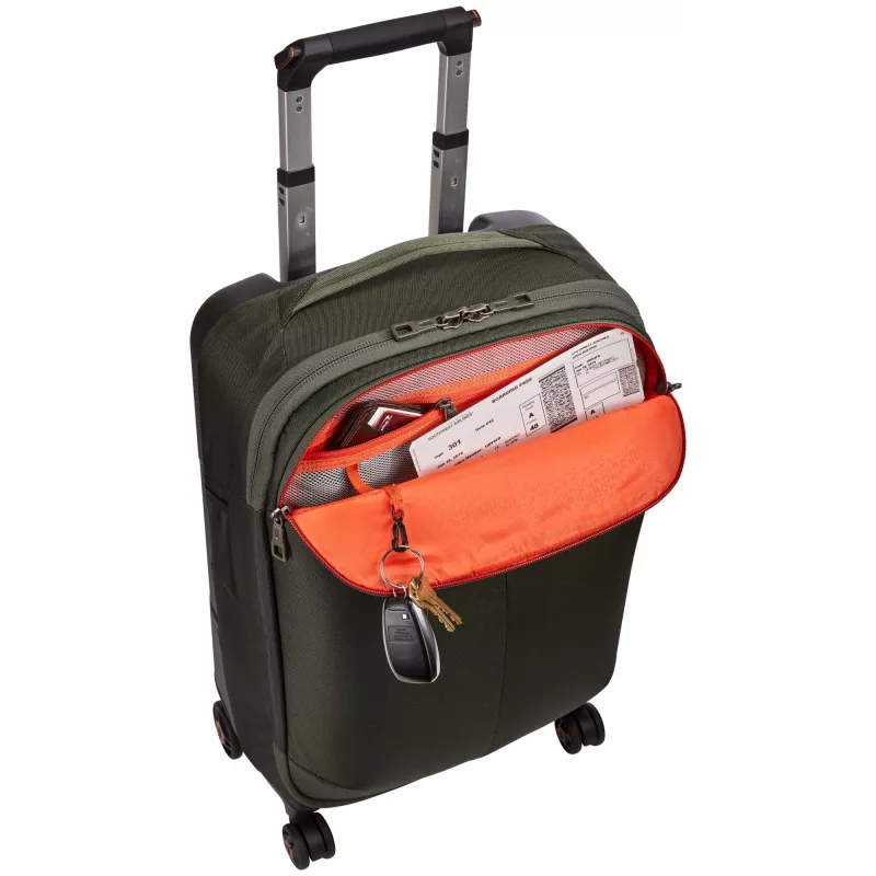 Thule Subterra TSRS-322 Dark Forest Spinner Black 33 L Nylon, Polycarbonate