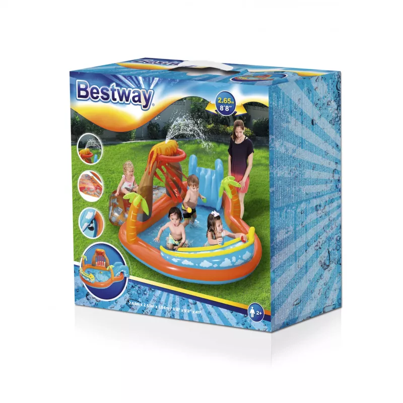 Dmuchane centrum zabaw Bestway 53069 — dmuchany plac zabaw dla dzieci z brodzikiem