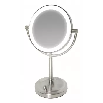 Lustro do makijażu HoMedics MIR-8150-EU wolnostojące okrągłe stal nierdzewna