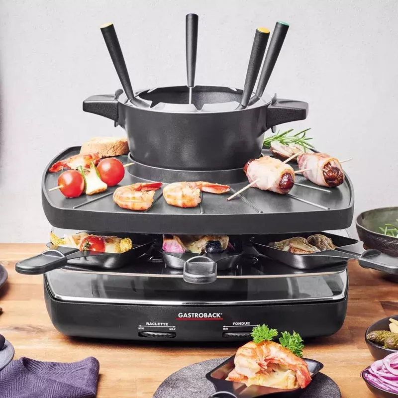Zestaw do Raclette i Fondue Gastroback Family And Friends