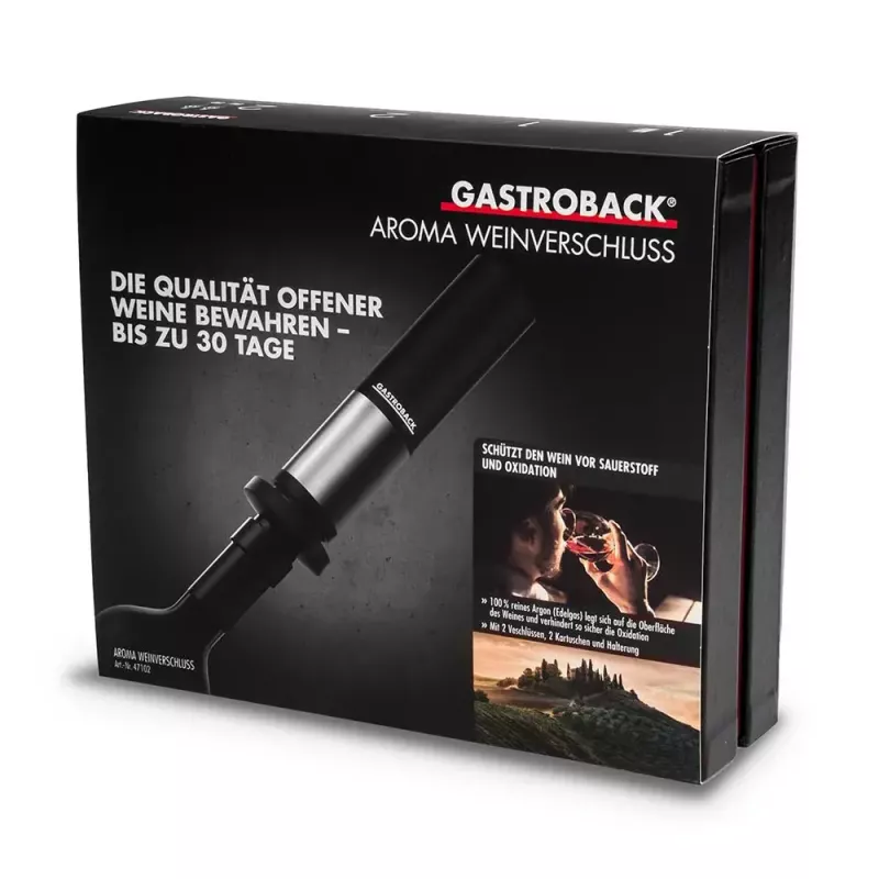 Korek do dekantera Gastroback Aroma 47102 Czarny Stal nierdzewna