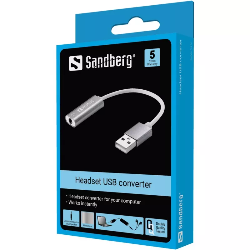 Konwerter USB do zestawu słuchawkowego Sandberg Sandberg Headset USB converter