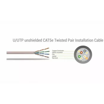 Kabel sieciowy SBOX UTP-305 CAT5E RJ45 305M niebieski