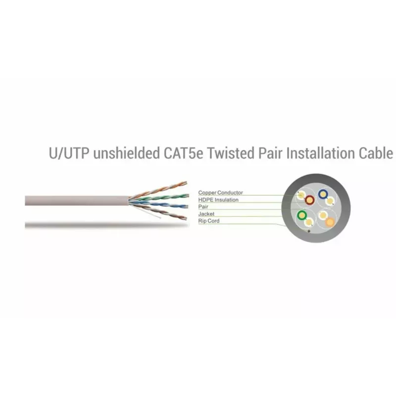 Kabel sieciowy SBOX UTP-305 CAT5E RJ45 305M niebieski
