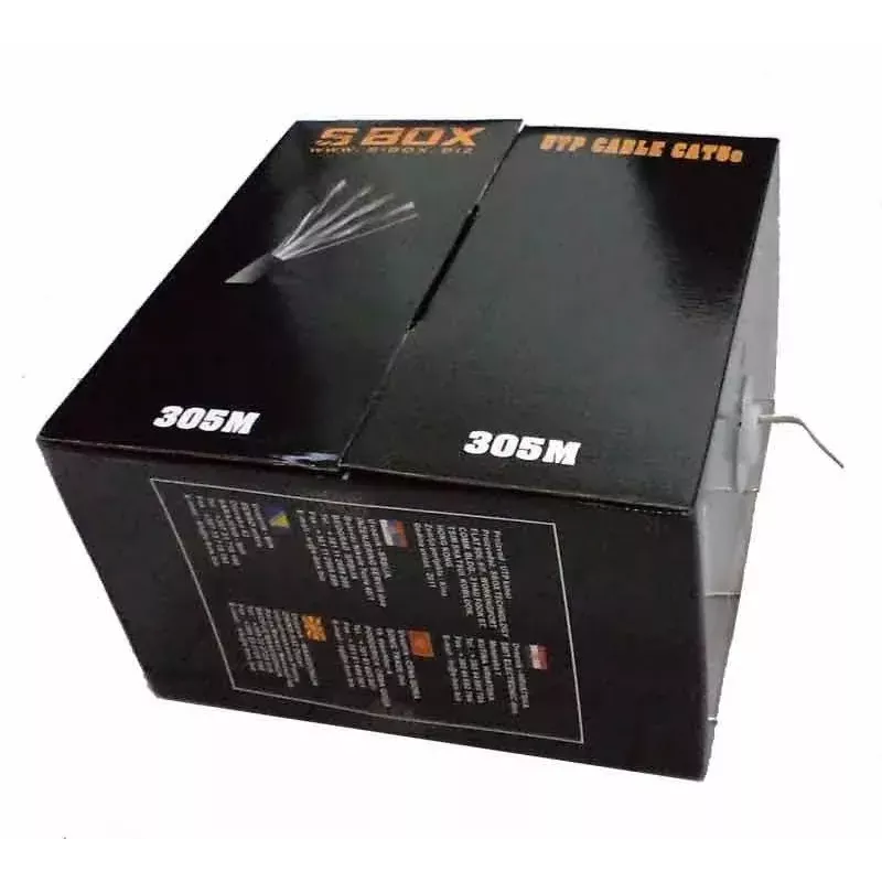 Kabel sieciowy SBOX UTP-305 CAT5E RJ45 305M niebieski