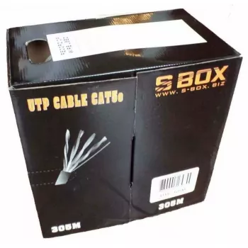 Kabel sieciowy SBOX UTP-305 CAT5E RJ45 305M niebieski