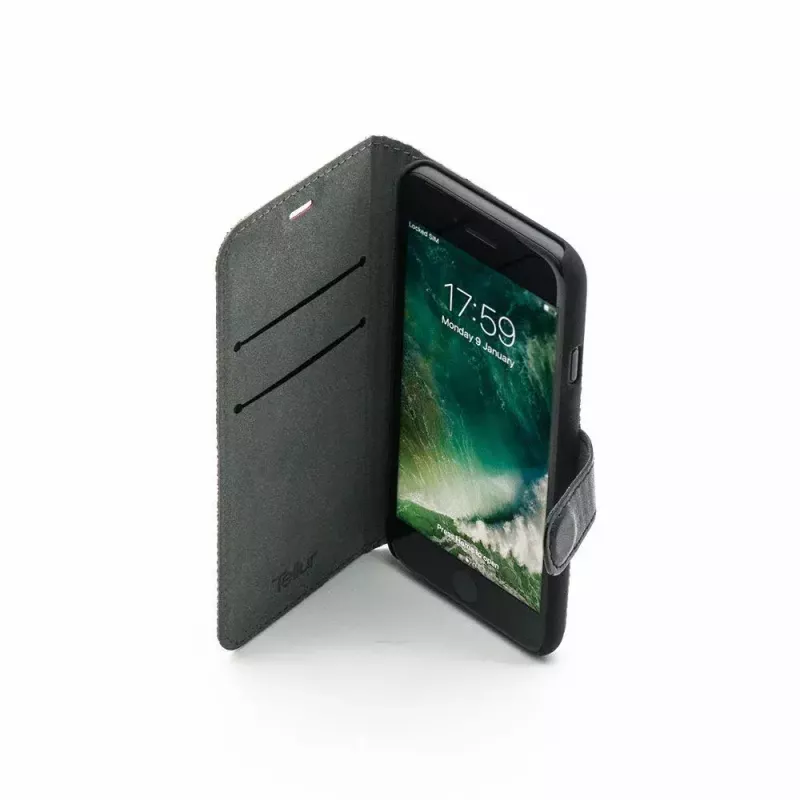Etui z klapką Tellur TLL184031 do iPhone 7, czarno-czerwone
