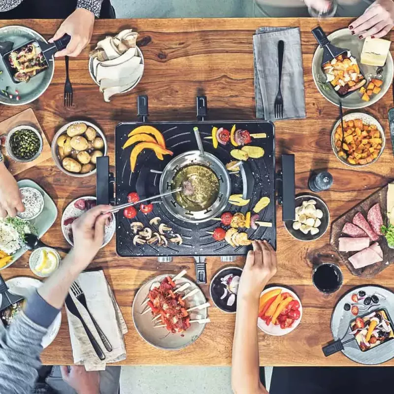 Zestaw do raclette i fondue Gastroback Design Raclette-Fondue Advanced Plus 2200W