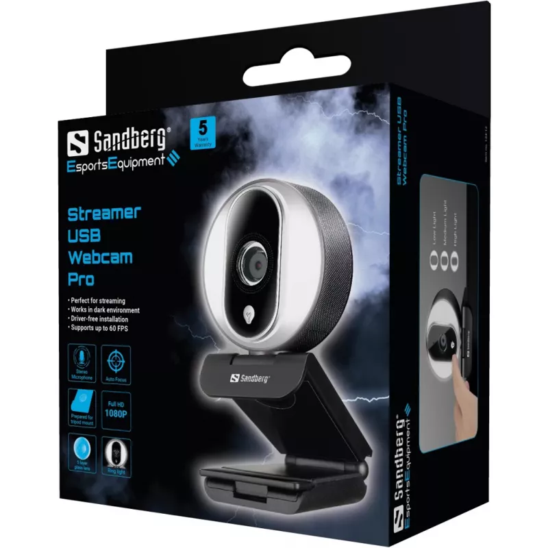 Kamera internetowa Sandberg Streamer USB Webcam Pro