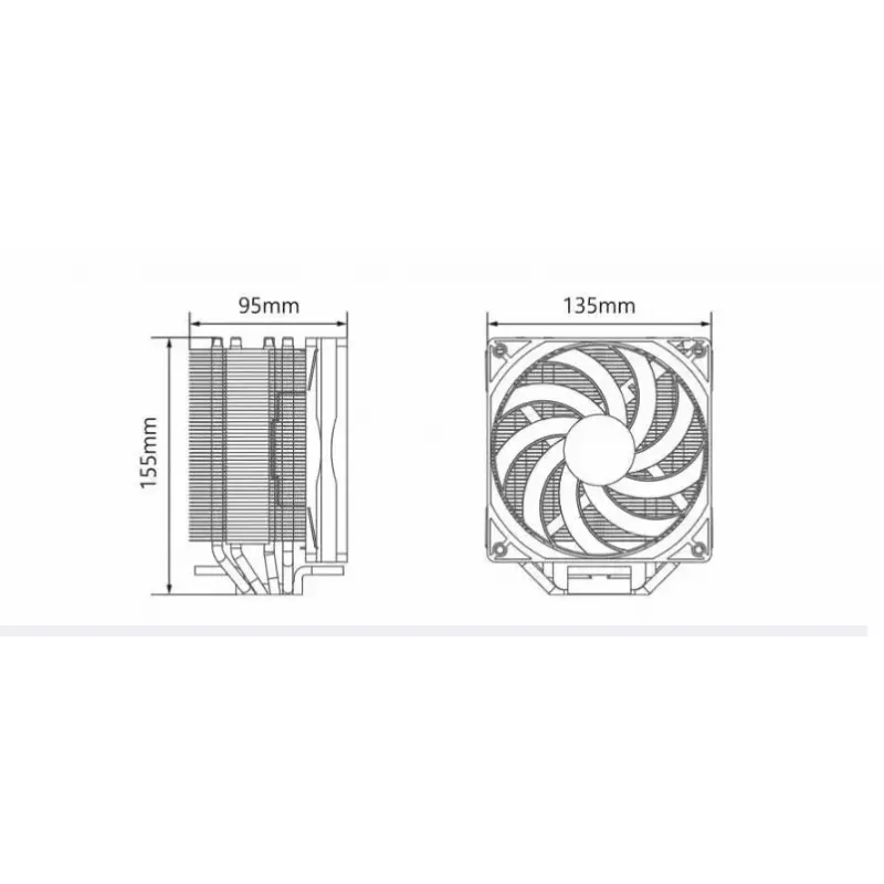 Chłodzenie CPU ZALMAN CNPS10X PERFORMA ST z wentylatorem 120 mm i 4 rurkami cieplnymi