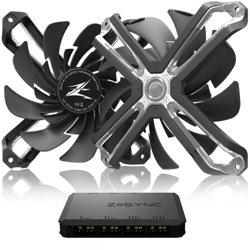 Zalman ZM-SF120A3 system chłodzenia komputera Wentylator do obudowy komputera 12 cm Czarny