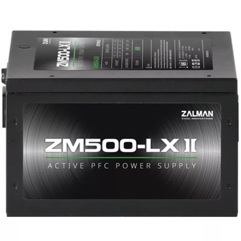 Zasilacz Zalman ZM500-LXII 500 W 20+4 pin ATX ATX Czarny
