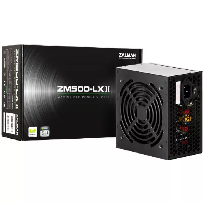 Zasilacz Zalman ZM500-LXII 500 W 20+4 pin ATX ATX Czarny