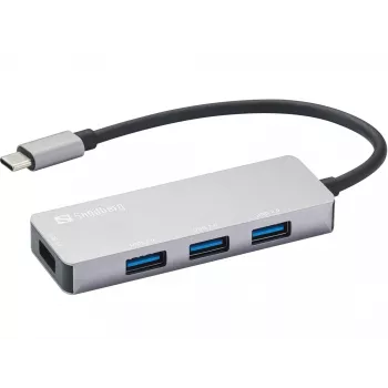 Hub USB Sandberg USB-C Hub 1xUSB3.0+3x2.0 SAVER