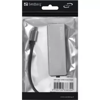 Hub USB Sandberg USB-C Hub 1xUSB3.0+3x2.0 SAVER