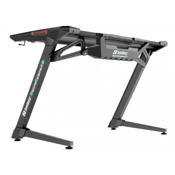 Biurko gamingowe Sandberg Fighter Gaming Desk 2 czarne