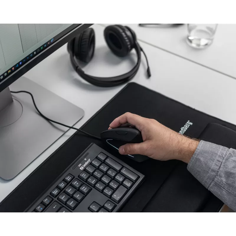 Mysz przewodowa Sandberg Wired Vertical mysz USB Type-A