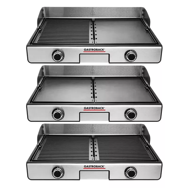 Gastroback Design Plancha & BBQ contact grill 2000 W stainless steel