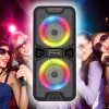 Przenośny głośnik Bluetooth MANTA SPK816 — 30W RMS, Bluetooth 5.0, USB/SD/AUX, FM, 4h bateria, Czarny