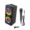 Przenośny głośnik Bluetooth MANTA SPK816 — 30W RMS, Bluetooth 5.0, USB/SD/AUX, FM, 4h bateria, Czarny