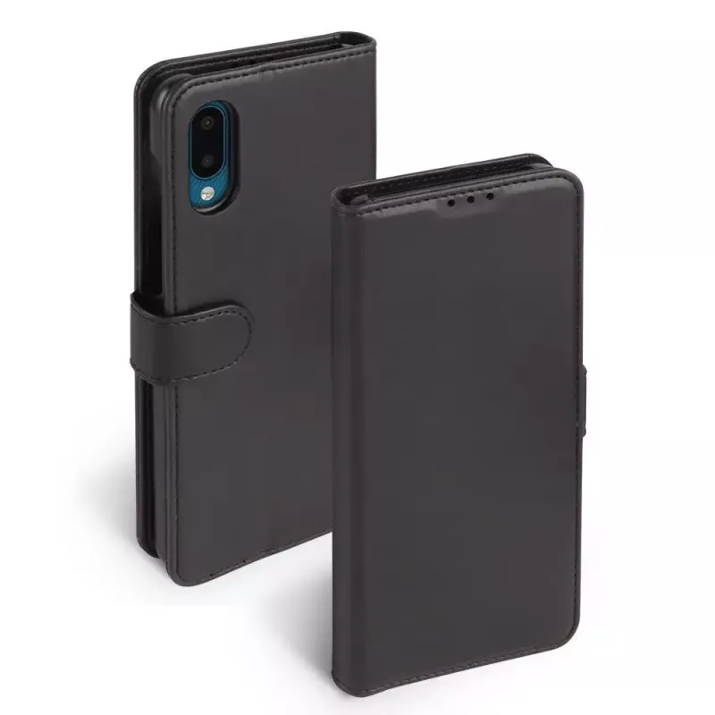 Etui z kieszeniami Krusell Galaxy A02 16.5 cm czarne 3 kieszenie na karty