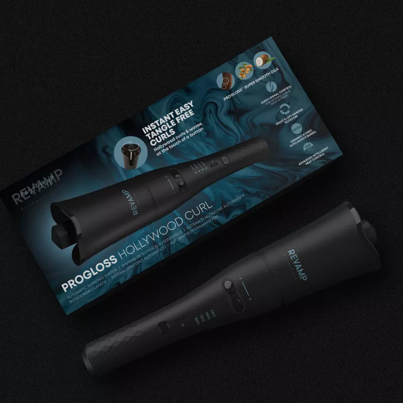 Revamp Progloss Hollywood Curl Automatyczna lokówka Warm Czarny 3 m