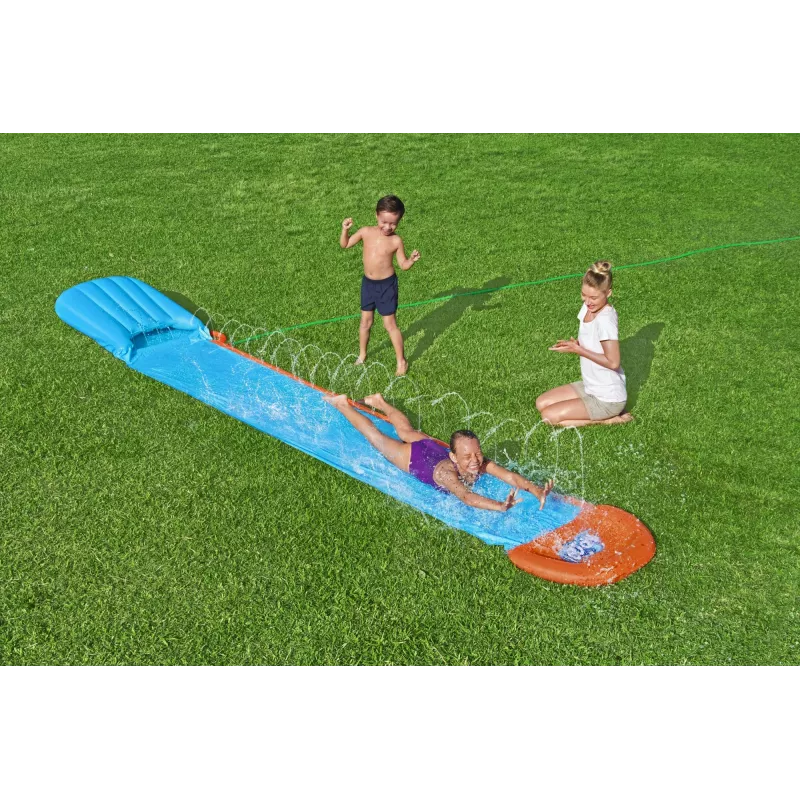 Zjeżdżalnia wodna ogrodowa Bestway H2OGO! Tsunami Splash Ramp Single Slide 4,88 m