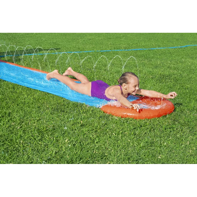 Zjeżdżalnia wodna ogrodowa Bestway H2OGO! Tsunami Splash Ramp Single Slide 4,88 m