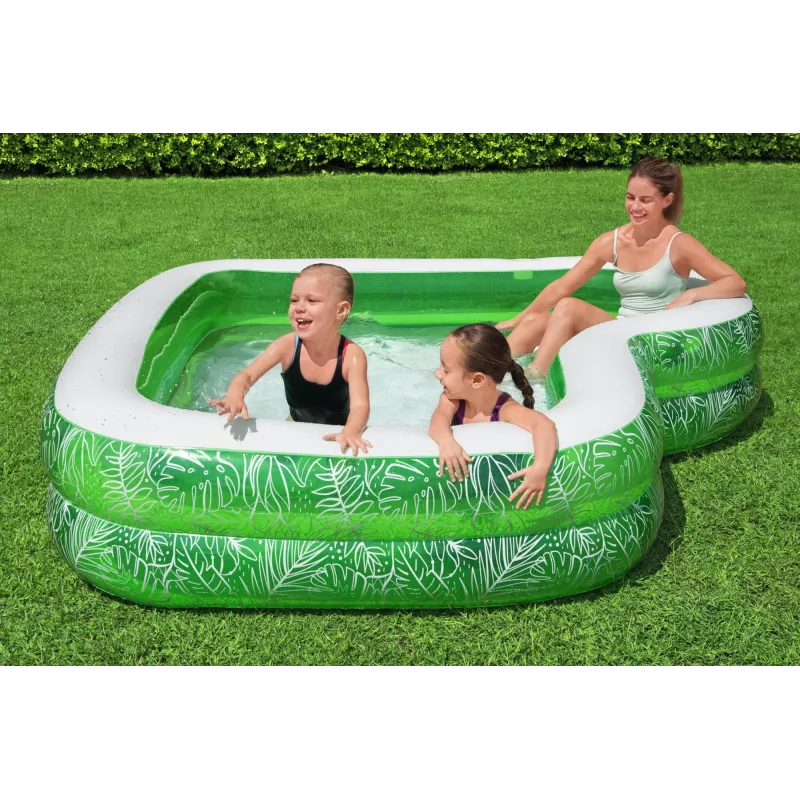 Bestway basen rodzinny Tropical Paradise 7'7 inch x 7'7 inch x 20 inch / 2,31 m x 2,31 m x 51 cm