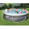 Bestway 57372 basen naziemny Basen dmuchany Okrągły 12362 L Szary