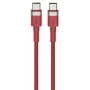 Kabel USB-C na USB-C Orsen S53, 1 m, 3 A, czerwony