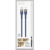 Kabel USB-C do Lightning Orsen S51, 3A, 1 m, niebieski