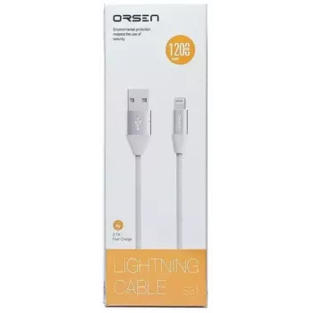 Kabel danych Micro USB Orsen S32 2.1A 1.2 m szary
